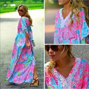 Lilly Pulitzer Coleman caftan in Cha cha